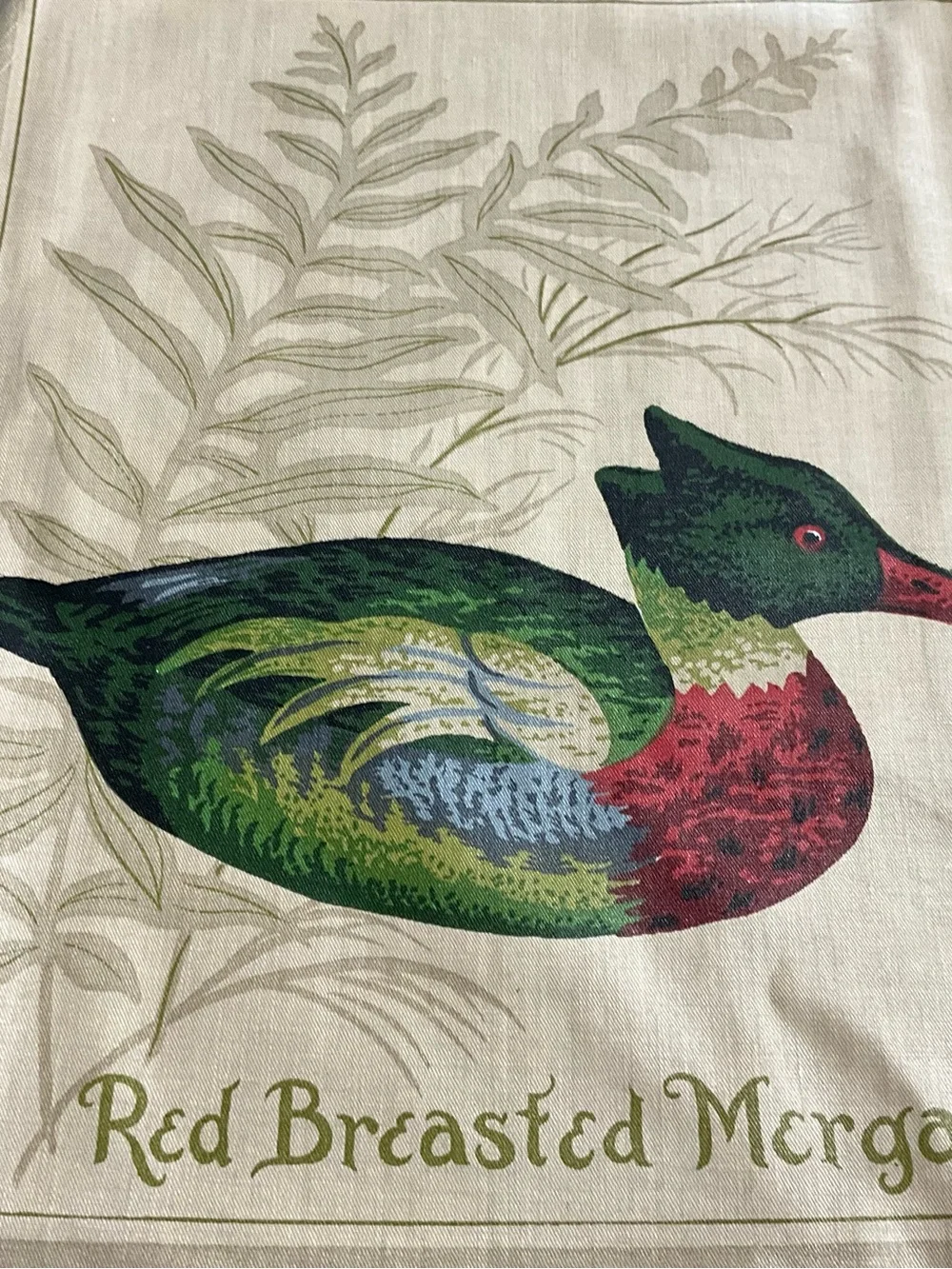 Vintage Lot of 4 Duck Bird Panels 11”x13” Crafting Squares Goose Pintail